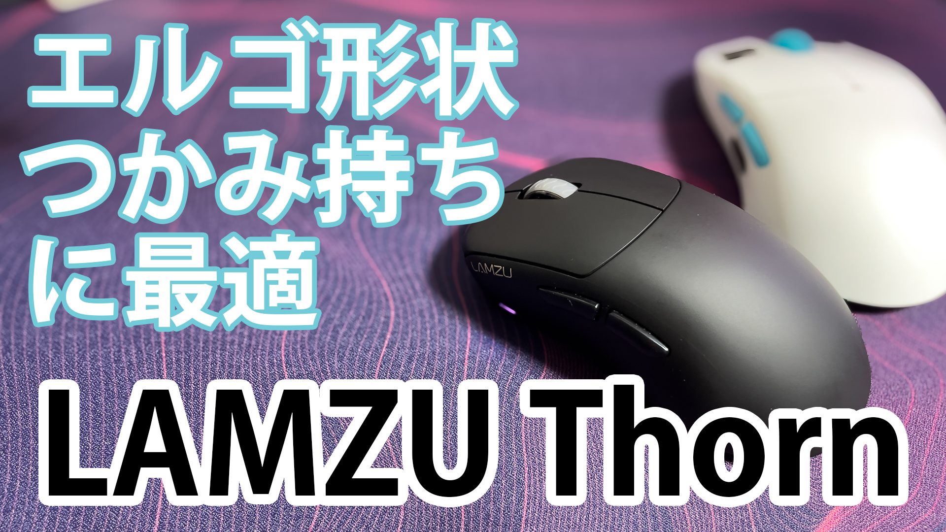 LAMZU Thorn】LAMZU初のエルゴ形状！つかみ持ちに最適な軽量マウス